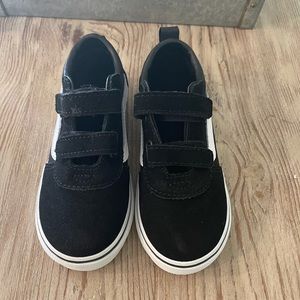 Vans suede Velcro toddler shoes size 10